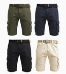 Kit 4 Bermudas Cargo Masculina Casual - Cores Mistas