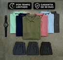 [Leve 6, Pague Só 3] Camisa Polo Latitude Masculina em Poliéster e Elastano com Secagem Rápida e Alta Resistência + BRINDES