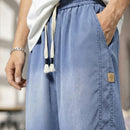 [Leve 4 Pague Só 2!] Bermuda Jeans Knox Masculina em Sarja de Algodão e Poliéster com Cós Elástico + BRINDES