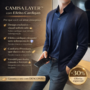 Camisa Layer ™ com Efeito Cardigan e Design de Sobreposição / Estilo Refinado com o Máximo de Praticidade!