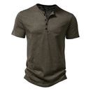 Camiseta Masculina Gola Henley Campeche